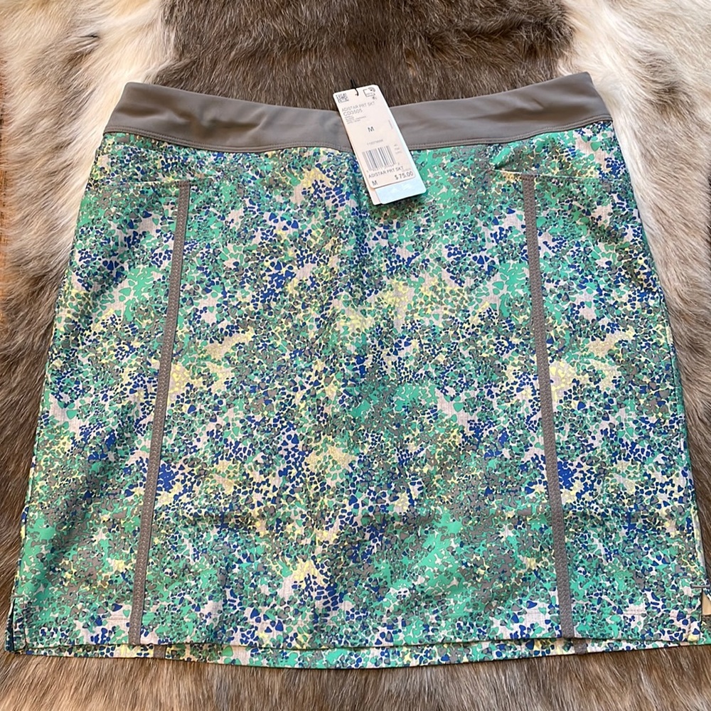 ADIDAS multicolor skort golf tennis skirt NWT $75
